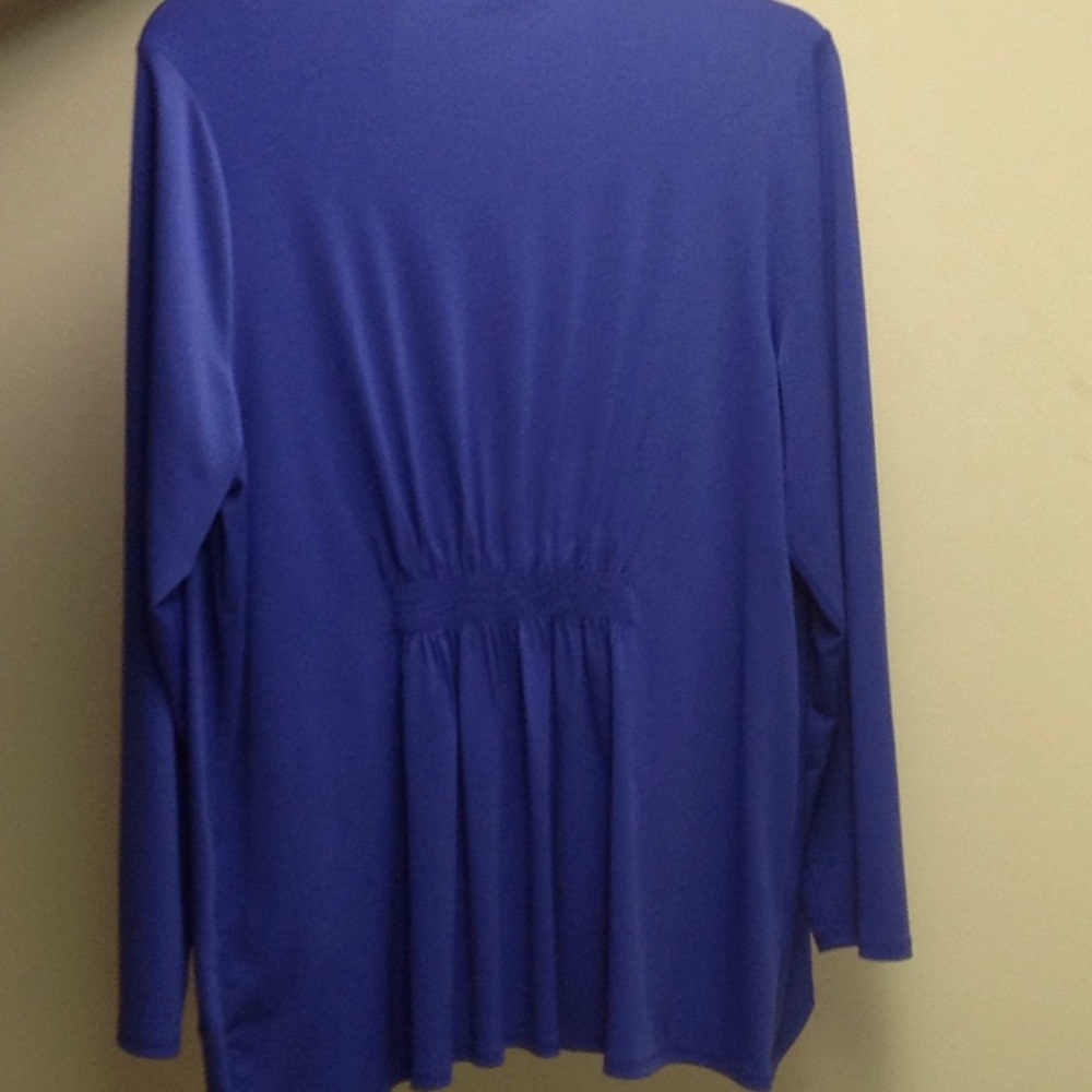 Summer weight, drape front, plus sized jacket - Picture 2 of 5